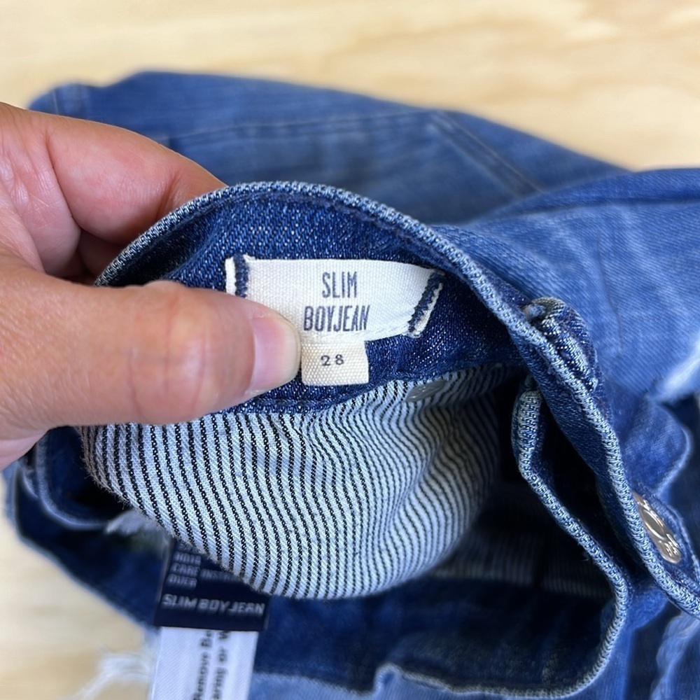 Madewell The Slim Boyjean Patched-Up Edition Size 28 - Picture 5 of 14